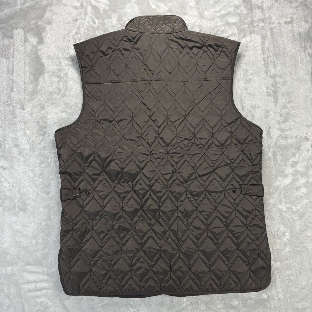 TailorByrd Puffer Vest Men’s Size M Lightweight Brown Zip Pockets Zip Snap - Picture 3 of 12